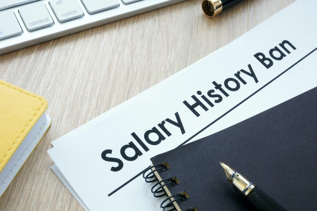 image showing document with salary history ban on it