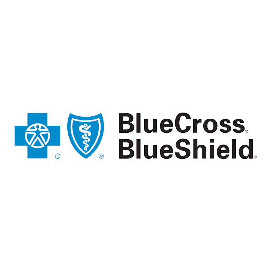 the blue cross logo is shown on a white background